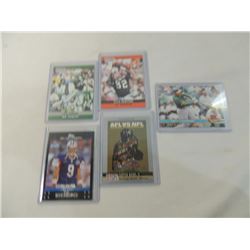 LOT 5 MISC FOOTBALL CARDS:NEWSOME, CARTER, ROMO