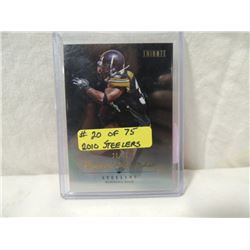 2010 TOPPS RASHARD MENDENHALL #20/75 FOOTBALL CARD