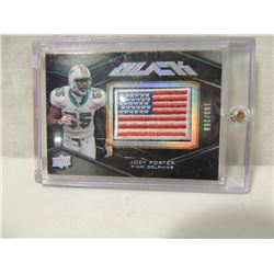 2009 UD JOEY PORTER PATCH FOOTBALL CARD