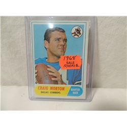 1968 CRAIG MORTON ROOKIE FOOTBALL CARD