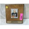 Image 1 : 1976 TERRY BRADSHAW CARD ON PLAQUE