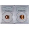 Image 1 : LOT OF ( 2 ) LINCOLN CENTS: 1930 PCGS MS-64 RED & 1933-D MS-64 RB