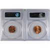 Image 2 : LOT OF ( 2 ) LINCOLN CENTS: 1930 PCGS MS-64 RED & 1933-D MS-64 RB