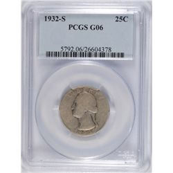1932-S WASHINGTON QUARTER, PCGS G-06