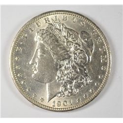 1901-O MORGAN SILVER DOLLAR, MS-62