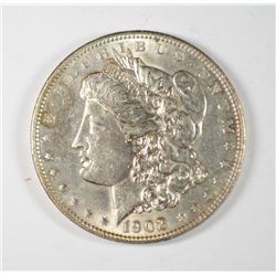 1902 MORGAN SILVER DOLLAR, MS-62