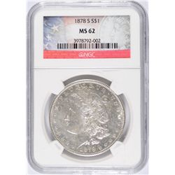 1878-S MORGAN DOLLAR NGC MS-62