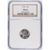 Image 1 : 1950 ROOSEVELT DIME NGC MS-66