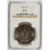 Image 1 : 1899-O MORGAN DOLLAR NGC MS-63 RAINBOW COLOR REVERSE MOUNTED