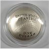 Image 2 : 2014 PROOF BASEBALL HALL OF FAME SILVER DOLLAR IN  NICE ORIG PACKAGING WITH COA
