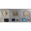 Image 2 : SET OF 1935 P,D,S ARKANSAS COMMEN HALF DOLLARS NGC/PCGS MS-64'S