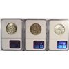 Image 2 : SET OF 1936 P,D,S ARKANSAS COMMEN HALF DOLLARS NGC MS-64'S