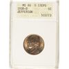 1938-D JEFFERSON NICKEL, ANACS MS-65 5 FULL STEPS