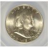 Image 2 : 1948 FRANKLKIN HALF DOLLAR, DOUBLED DIE REVERSE FS-801 DIE-1, ANACS MS-63 FBL