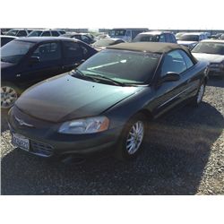 02 Chrysler Sebring 2dr Convertible - T - DRIVE
