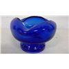 Image 1 : Vintage Cobalt Blue Bowl (3" high, 4.5" diameter)