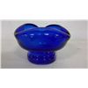 Image 2 : Vintage Cobalt Blue Bowl (3" high, 4.5" diameter)