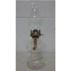 Clear Glass Oil Lamp (16.5  high)