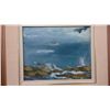 Image 2 : Original Halifax Scene Framed Oil on Canvas (17" X 15" including frame)