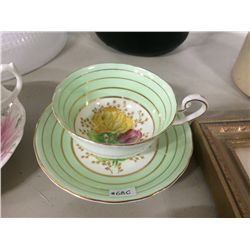 Victoria Hand Painted Bone China Cup & Saucer