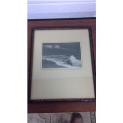 MacAskill Hand Signed Framed Photo "Storm Head's" (10.5" X 12.5" including frame)