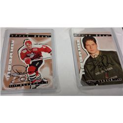 Dave Ellett and Shayne Corson Hand Signed Cards