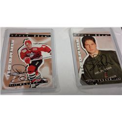 Dave Ellett and Shayne Corson Hand Signed Cards