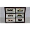 Image 1 : Set of 6 Miniature Cars in Display Cabinet