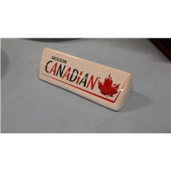 Molson Canadian Porcelain Beer Tap Handle