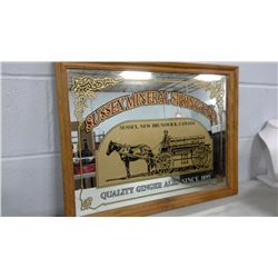 Sussex Mineral Spring Ltd. Advertising Mirror (24  X 18  including frame)