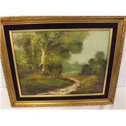 Early Framed Oil on Canvas