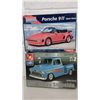 Image 1 : Porche 911 and 1957 Chevy Stepside Models (we cannot guarantee that all the parts are included)