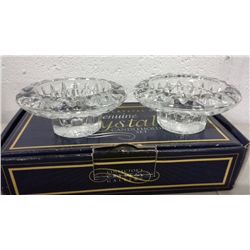 Pair of Crystal Candleholders