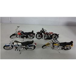 4 Harley Davidson Motorcycles