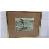 Image 1 : Frederick Varley Framed Print "Stormy Weather, Georgian Bay" (12.5" X 10.5" including frame)