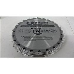 10 New Oldham 8 - 8.25  Carbide Tip Circular Saw Blades