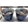 Image 1 : 2 Bud Light Pails with Hockey Cards