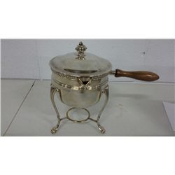 Silver Plate Chafing Dish With Handle