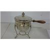 Image 1 : Silver Plate Chafing Dish With Handle