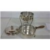 Image 3 : Silver Plate Chafing Dish With Handle