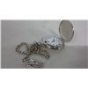 Image 1 : Quartz Pocket Watch With Chain and Fob