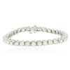 Image 3 : 14KT White Gold 6.98ctw Diamond Tennis  Bracelet