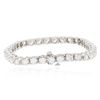 Image 4 : 14KT White Gold 6.98ctw Diamond Tennis  Bracelet