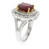 Image 6 : 14KT Yellow and White Gold 6.63ct Ruby and Diamond Ring