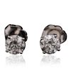 Image 1 : 14KT White Gold 1.01ctw Diamond Solitaire Earrings