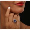 Image 1 : 14KT Two-Tone Gold 2.51ct Tanzanite and Diamond Ring