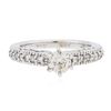 Image 1 : 18KT White Gold 0.70ctw Diamond Ring