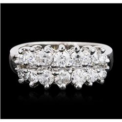 14KT White Gold 1.07ctw Diamond Ring