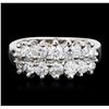 Image 1 : 14KT White Gold 1.07ctw Diamond Ring