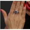 Image 6 : 14KT White Gold 1.61ct Tanzanite and Diamond Ring